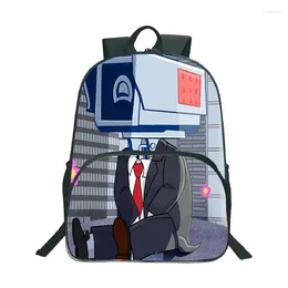 Backpack 2024 Game Skibidi Toilet Man Supervisor TV Men Cosplay School Bag Large Capacity Students Bookpack Casual Mochila