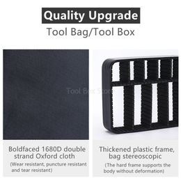 Professional Tool Bag Double Layer Large Capacity Waterproof Storage Bag Makeup Bag Oxford Cloth Electrician Bags Tool Organiser