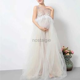 Maternity Dresses Maternity White Lace Dresses for Baby Showers Pregnancy Photography Props Clothes Pregnant Women Gown Photo Shoot Dress Costume 24412