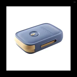 Storage Bags Drawer-Type Egg Box Refrigerator Fresh-Keeping Dumpling Rack Can Be Superimposed Roll Box(Blue)