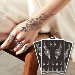 Tool Airbrush Painting Kids Hand Body Art Sticker Template Temporary Tattoo Stencil Henna Stencil Hollow Drawing Template