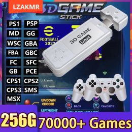 Consoles 2023 NEW Y6 4K HD For PSP PS1 Home Retro Arcade Console 256G 70000+ Games Console Parentchild Interaction Child's Gifts 3D Game