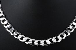 Fine 925 Sterling Silver Figaro Chain Necklace 6MM 16quot24inch Top Quality Fashion Women Men Jewelry XMAS 2019 New Arrival 3386668