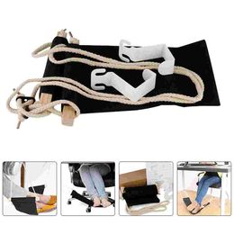 Uplift Foot Hammock Foot Hammock Foldable Clothing Rack Hanger Office Feet Rest Comfy Airplane Portable Hanging Under Desk