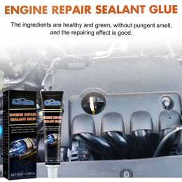 50ml High Temp Engine Gasket Sealer Paste Waterproof For Car High Temperature Oil Resistant Gasket-Free Sealant For Engine T0Y1