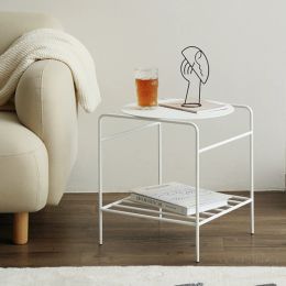 Minimalist Bedside Table Living Room 2 Layer Coffee Table Multifunctional Room Desks Multi-scene Suitable for Bedroom Furniture