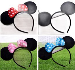 Whole 6 Colour Girls Hair Accessories Mouse Ear S Headband Hair Band Baby Kids Cute Halloween Christmas Cosplay Headdr7291638