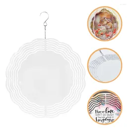 Decorative Figurines Aluminium Sublimation Wind Spinner Pendant Hanging Garden Home Decoration