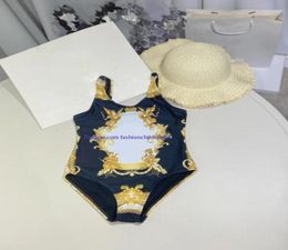Girl Swimwear One Piece Bikini Baby Girls Designer Fashion Letter Swimsuits Children Beachwear Vacation Swim Suits Kids Clothes4684190
