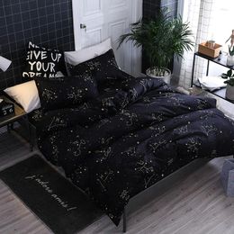 Bedding Sets Dream Starry Sky Set Of 4 Pieces (duvet Cover: 220 X 240 Cm; Sheet: 230 250 Pillowcase: 48 74 Cm 2) C50