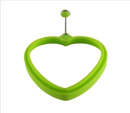 Round Fry Egg Ring Poach Mould Silicone Egg Moulds Heart Shape Egg Tools Rings Pancakes Baking Accessory CCB36211432899