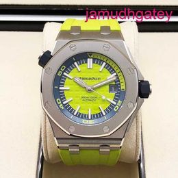 Popular AP Wrist Watch Royal Oak Offshore Series 42mm Calendar Display White Black Green Yellow Disc Automatic Mechanical Precision Steel Fashion Sports Timepiece