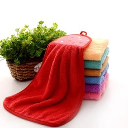 7 Kinds Colours Multipurpose Home Hand Towel Soft Plush Hanging Wipe Bathing Towel Convenient & Versatile Hand Towels