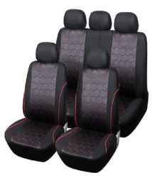 9pcsset Car Seat Cover sets Universal Fit detachable headrests only 5 seat SUV sedans frontback seat elastic breathable fashion5801130