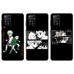 Phone Case For Xiaomi Redmi Note 13 12 Pro 11 11S 12C 9T K40 12S 12 9 Pro 10C 9C Black Fundas Cover Anime Hunter X Hunters