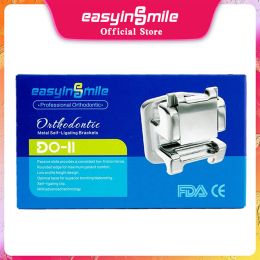 Easyinsmile Dental Material for Metal Mini Braces Orhto Bracket Self Ligating Roth / MBT 345 022 1/2/5/10Pack