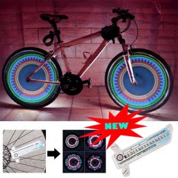 1/2/4PCS Bike Tyre Tyre Wheel Lights 16 LED Flash Spoke Light Warning Light Colourful Lamp Wheel Light Bike