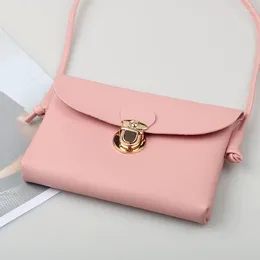 Shoulder Bags Small Hasp Cell Phone Bag Mini Mortise Lock Card Pockets Square For Women Ladies Leather Handbags Bolsas Femininas