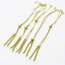 Charm Bracelets 20pieces Zirconia Metal Bracelet Chains Fashion Zircon Accessories Jewellery Metallic Mix Colour Women 51689