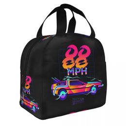 Hill Valley Back To The Future Insulated Lunch Bag for Women Men Leakproof Thermal Cooler Lunch Tote Box Office Picnic Travel