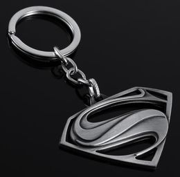 Whole Keychain Creative Gifts Superman Return Metal Keychain Car Advertising Key Ring Pendant 3 color7487256