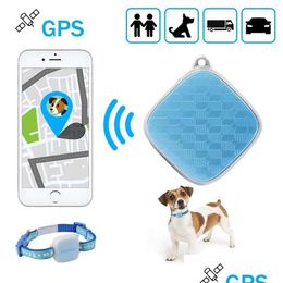 Car Gps Accessories Mini Pets Tracker Gsm/Gprs Real Time Locator Dual Purpose Waterproof Tracking Devices For Kids Children Cats V Dhnx9