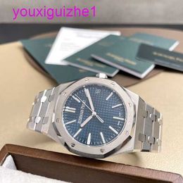Lastest AP Wrist Watch Royal Oak Series 15510ST Blue Disc Mens Business Fashion Leisure Sports Mens Watch Set