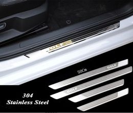 Ultrathin Stainless Steel Scuff Plate Door Sill for Vw Golf 7 MK7 Golf 6 MK6 Welcome Pedal Threshold Car Accessories 201120159707532