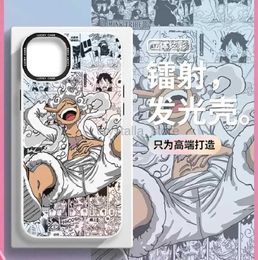 Comics Heroes Anime One Piece Luffy Nika Gear 5 Phone Case For iPhone 15 14 13 12 11 XS Pro Max X XR Plus Soft Silicone Back Cover Capa 240413