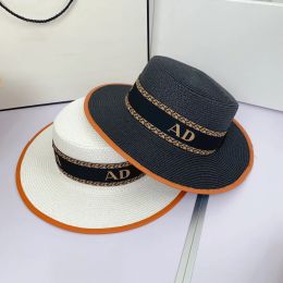 Designerskie słomkowe czapki wiadra dla kobiet czapek mężczyzn Casquette luksusowe wiadra kapelusz letni wizje luksusowe czapkę sunhat wszechstronne czapki trawiaste unisex trawiaste