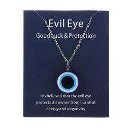 1PC Blue Glass Evil Eye Pendants Necklace For Women Men Turkey Lucky Necklace Choker Jewellery Accessories3257193