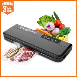 Machine Food Vacuum Sealer Machine Dry and Moist Food Modes 60KPA Automatic For Food Preservation With 10Pcs Bags Paper Making Machine