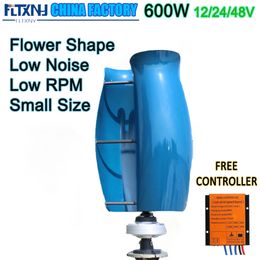 WindMill Free Energy Generator Roof Wind Turbine 600W Voltage 12V 24V 48V 2 Blades With Controller