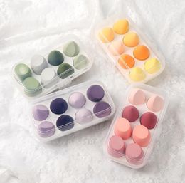 Makeup Blender Cosmetic Puff Sponge with Storage Box Foundation Powder Beauty Tool Women Make Up concealer sponges 8pcsset2877261