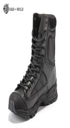 Stivali dell'esercito militare uomo uomo in pelle nera Combattimento Desert Scarpe da lavoro da lavoro Inverno Ankle Tactical Boot Man Plus Times 2108306647217