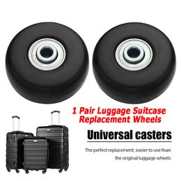 Suitcase Replacement Wheels Suitcase Parts Axles Diameter 40mm/50mm/60mm Silent Travel Luggage Wheels Casters Repair Replacement
