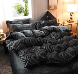 Nordic Bed Duvet Cover 220x240 King Size Comforter Quilt Luxury Flannel Velvet Double 150 y 2112246199941