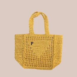 Travel designer tote bag triangular straw casual simple beach bag for female large capacity handbag sac a main fashion ornament orange green te025 H4