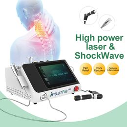 1064 Nm Class 4 High Power Laser Therapy 10 Bar Eswt Shockwave Therapy Machine Pain Relief Physiotherapy Cold Laser Therapy