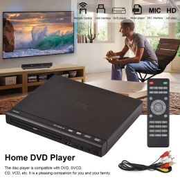 Player DVD225 Home DVD Player DVD VCD Disc Digital Multimedia AV Output with Remote Control for TV VCD MP3 DVD Hot Sale New 2024 Mini