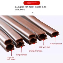 6M Anti-theft Door Silicone Sealing Strip, Door Seam Sound Insulation, Warmth Preservation, Self-adhesive Adhesive Strip