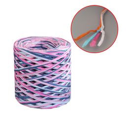 Overlength Multicolor Paper Rope Twine String Diy Handmade Accessory Crafts Kindergarten Gift Box Packing Wedding Ribbons