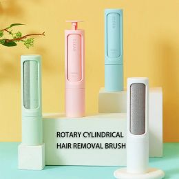 Spiral Hair Remover Roller Pet Hair Dust Removal Reusable Portable Lint Roller Self Cleaning Cat Dog Fur Remover Brush for Home