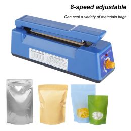 Machine 100/200mm Heat Sealing Hand Impulse Sealer Portable Vacuum Bag Sealer Adjustable Household Food Packing Tool