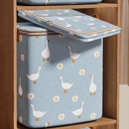 Storage Bags Quilt Bag Duck Dustproof With Handle Large Capacity Toy Blanket Bin Zipper Closure Box For Closet