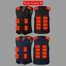 Hunting Jackets 16 Places Zones Heated Vest 3 Gears Thermal Clothing USB Charging Electric Heating Women Men For Outdoor Travel