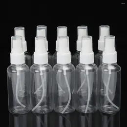 Storage Bottles 10pcs 60ml Clear Plastic Portable Perfume Spray Bottle Empty Refillable Mist Pump Atomizer Travel