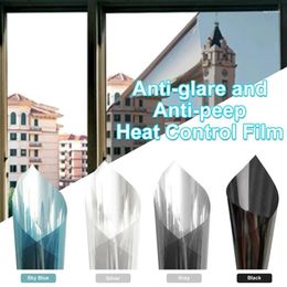 Window Stickers Thermal Insulation Privacy Film Transparent UV Infrared Cut Skin Protection Prevents Furniture Walls Fading Decor Films