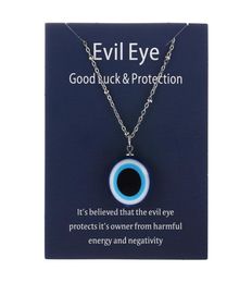 1PC Blue Glass Evil Eye Pendants Necklace For Women Men Turkey Lucky Necklace Choker Jewellery Accessories6313963