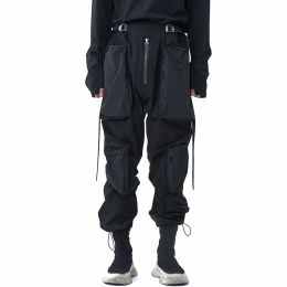 Pants Pupil Travel Functional Pants Front Multiple 3d Pockets Techwear Ninjawear Punk Goth Aesthetic